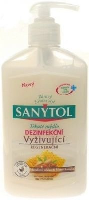 Sanytol tekuté mýdlo dezinfekční vyživující regenerační 250 ml s dávkovačem