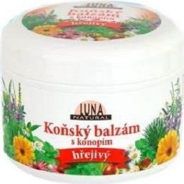 Luna Natural koňský balzám s konopím hřejivý 300 ml