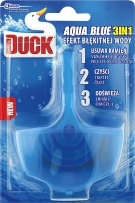 Duck Aqua Blue 3v1 závěsný čistič Wc s efektem modré vody 40 g