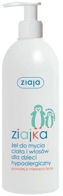 Ziaja Zajka dětský hypoalergenní gel na mytí 2v1 400 ml s pumpičkou