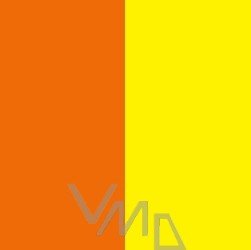 Dárkový balící papír dvoubarevný oranžovo-žlutý 2m x 0,7m