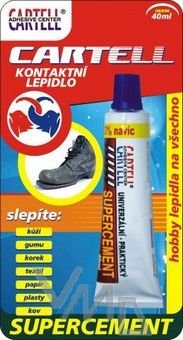 Cartell Supercement kontaktní lepidlo velmi univerzální 40 ml