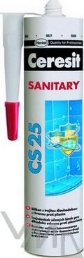 Ceresit CS 25 Sanitární silikon bílý 280 ml