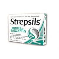 Strepsils Mentol a eukalyptus 24 pastilek