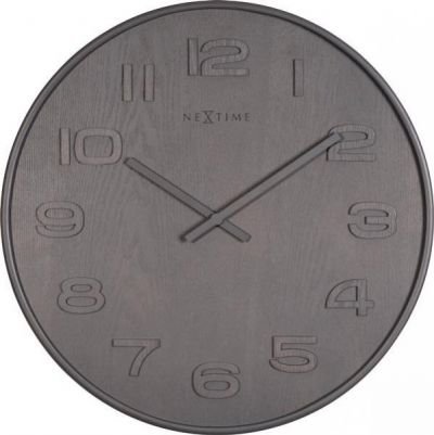 Designové nástěnné hodiny 3095gs Nextime Wood Wood Big 53cm