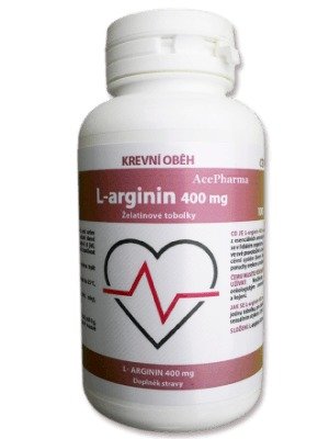 L-arginin 400 mg 100 kapslí