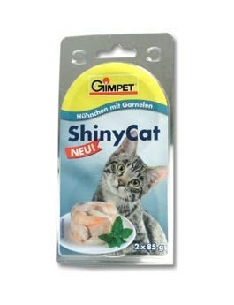 Konzerva SHINY CAT tuňák+krevety 190g
