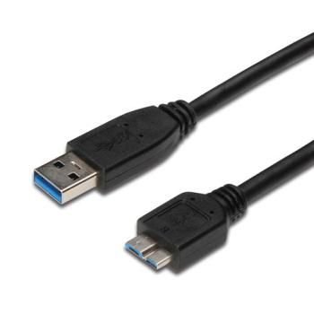 USB 3.0 kabel A(M) - Micro USB B(M), 15cm