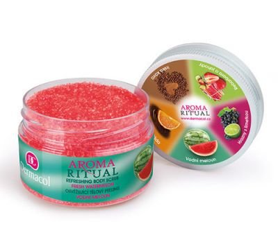 Dermacol Aroma Ritual Refreshing Body Scrub FreshWatermelon 200g Tělový peeling   W Vodní meloun