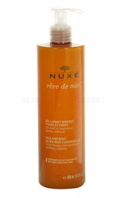 Nuxe Reve de Miel Face And Body Rich Cleansing Gel 400ml Sprchový gel   W Zvláčňující sprchový gel na tvář a tělo suchá a citlivá pokožka
