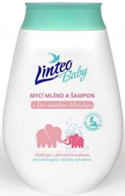 Linteo Baby Bio s Měsíčkem lékařským mycí mléko a šampon 250 ml