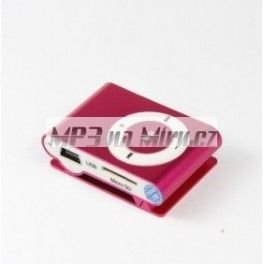 Mini MP3 přehrávač růžový