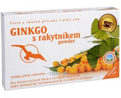 Phoenix Division Ginkgo s rakytníkem powder - ginkgo, plody rakytníku 75 g
