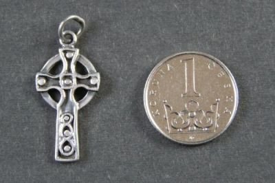 Stříbrný keltský křížek - stříbrný přívěšek