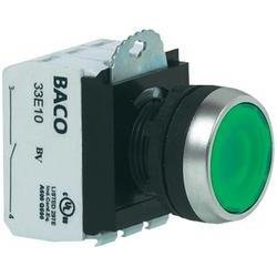 Tlačítko BACO L21AH10H (BAL21AH10H), 22,3 mm, 600 V, 10 A, šroubovací, červená