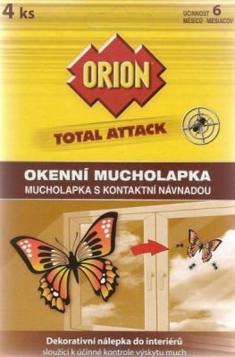 Orion Total Attack okenní mucholapka s kontaktní návnadou 4 kusy
