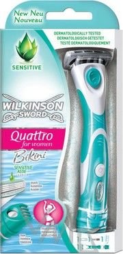 Wilkinson Quattro for Women Bikini holící strojek a 1 náhradní hlavice