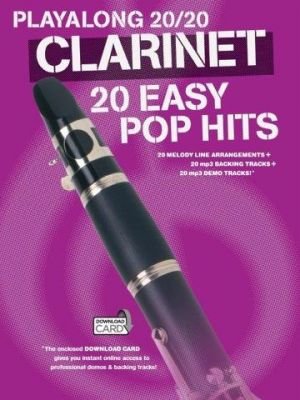 Playalong 20/20 Clarinet: 20 Easy Pop Hits (noty na klarinet) (+doprovodný download)