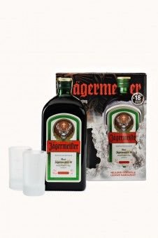 Jägermeister dárkové balení + 2 skleničky 0.7l