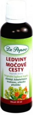 Ledviny-močové cesty Bylinné kapky Dr.Popov 50ml