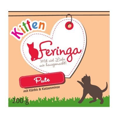 Výhodné balení Feringa Kitten 24 x 200 g - Kuřecí & telecí
