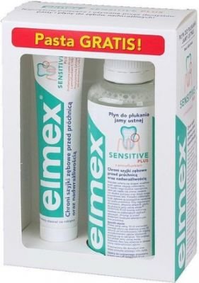ELMEX Sensitive ústní voda 400ml+zubní pasta 75ml