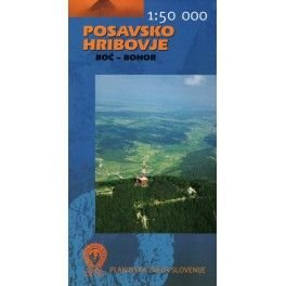 Geodetski Posavsko Hribovje/Posávská vrchovina, Boč - Bohor 1:50 000 turistická mapa