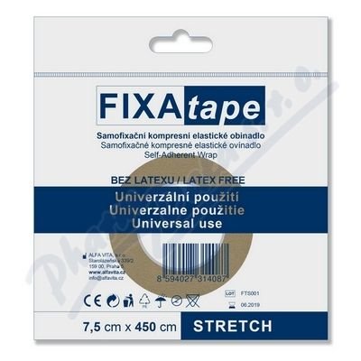 FIXAtape STRETCH 7.5cmx450cm samofixační obinadlo