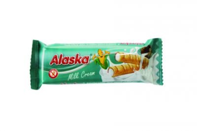 Kukuřičné trubičky Alaska mléčný krém 18g