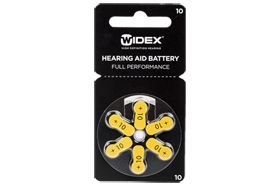 Baterie do naslouchadel Widex 10 6ks