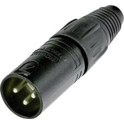 XLR kabelová zástrčka Neutrik NC 3 MX-BAG, rovná, 3pól., 3,5 - 8 mm, černá