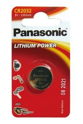 Baterie Panasonic CR2032 LITHI, 3V, 220mAh, CR2032/1BP