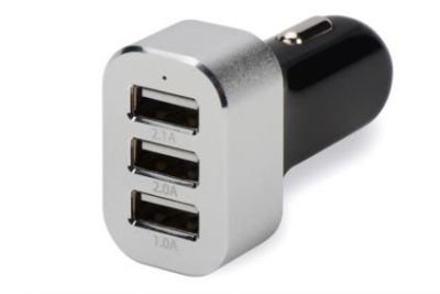 Ednet USB nabíječka do auta, 3 porty, vstup 12-18V, celkový výkon: 5V / 5.1A max. 1x 2.1A, 1x 2A, 1x 1A, černá