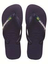 Havaianas Brasil Logo Navy Blue