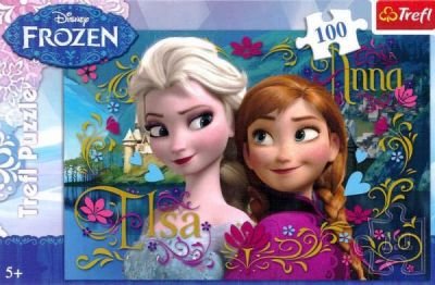 PUZZLE 100 dílků Ledové království (Frozen) Anna a Elsa Disney dle obrázku