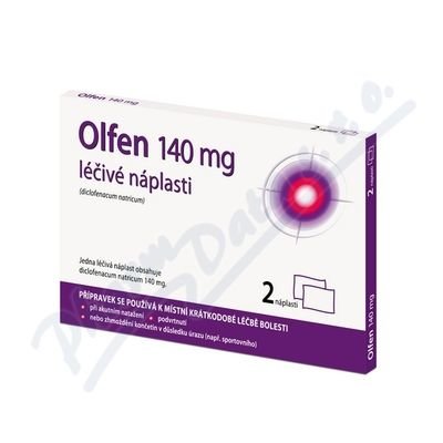 Olfen 140mg léčivé náplasti drm.emp.med.2x140mg