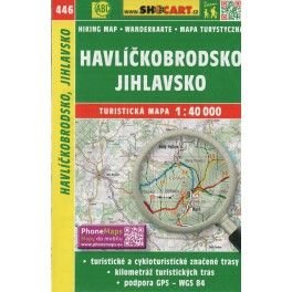 SHOCart 446 Havlíčkobrodsko, Jihlavsko 1:40 000 turistická mapa