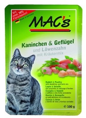 MACs  cat  kapsa KRÁLÍK/DRŮBEŽ - 100g