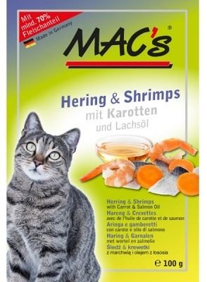 MACs Cat 100g sleď, krevety