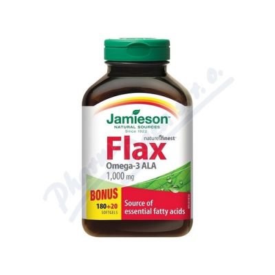 JAMIESON LABORATORIES JAMIESON Flax Omega-3 1000mg lněný olej cps.200