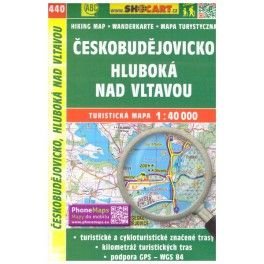 SHOCart 440 Českobudějovicko, Hluboká nad Vltavou  1:40 000 turistická mapa