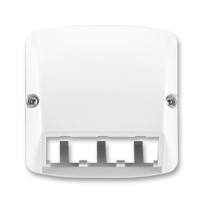 ABB 5014A-A00410 B Tango® Kryt zásuvky komunikační pro prvky Panduit Mini-Jack, Mini-Com, bílá