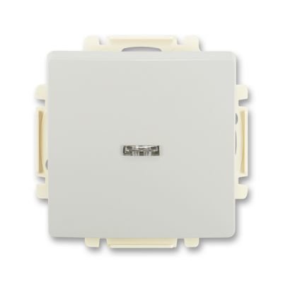 ABB 3557G-A01341 S1 Swing®, Swing®L Spínač jednopólový s průzorem, světle šedá