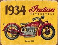 DESPERATE Plechová cedule INDIAN MOTORCYCLES - 1935