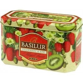 Basilur Magic Fruit Strawberry & Kiwi Černý čaj jahoda, kiwi plech 20x2g