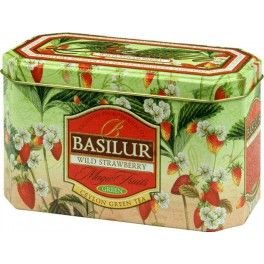 Basilur Wild Strawberry Zelený čaj 20x2g