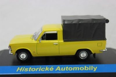 DE AGOSTINY Kovový model Fiat 125P PickUp žlutý 1:43