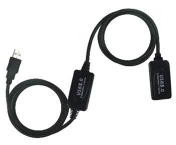 USB 3.0 kabel A-A(F) prodlužovací, 10m aktivní