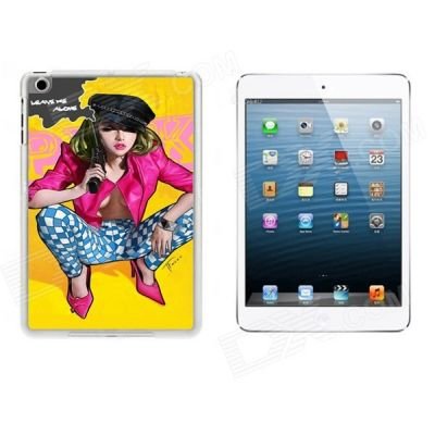 Cool Girl Pattern Ultra Thin Protective Plastic Back Case Cover for IPAD MINI 1 / 2 / 3 - Multicolor