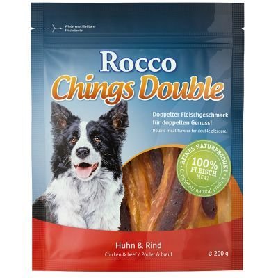 Rocco Chings Double - Výhodné balení Kuřecí a jehněčí 2 x 200 g